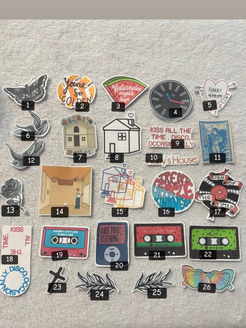 Handmade Harry Style Sticker Packs - Picture 12 of 13